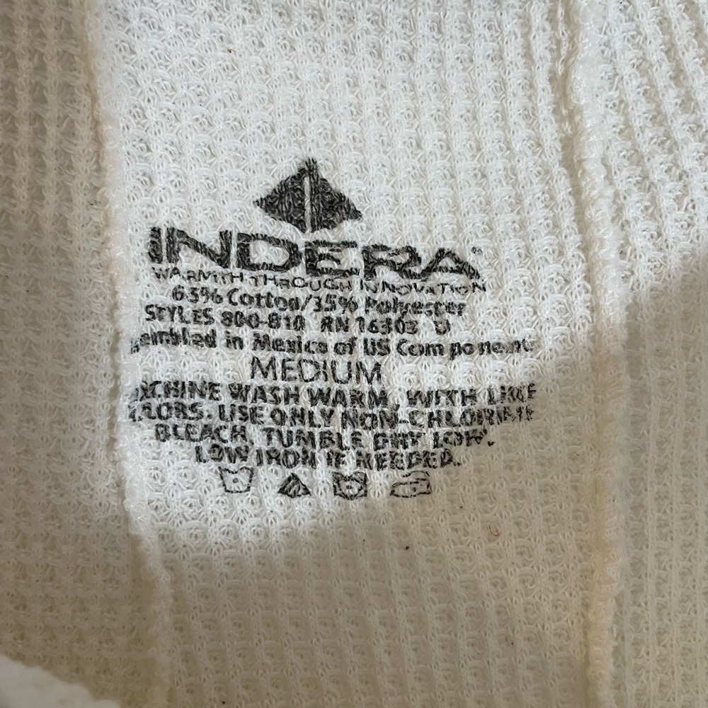 Indera Men's Traditional Waffle Thermal Underwear Bottoms Sz Medium Layer Warmth - Picture 2 of 6